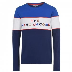Marc Jacobs Junior Boys Colour Block Sweatshirt - Medivl Blue 84N