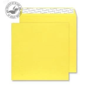 Creative Colour Banana Yellow Peel and Seal Wallet 220x220mm Ref 503