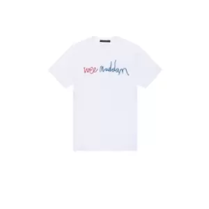 French Connection Embroidery Oui Madame T-Shirt - White
