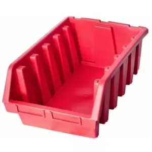 Ergo xl+ Box Plastic Parts Storage Stacking 333x500x187mm - Colour Red - Pack of 5
