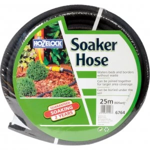 Hozelock Porous Soaker Hose Pipe with Connector 1/2" / 12.5mm 25m Black