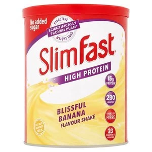 SlimFast High Protein Blissful Banana Flavour Powder 438g
