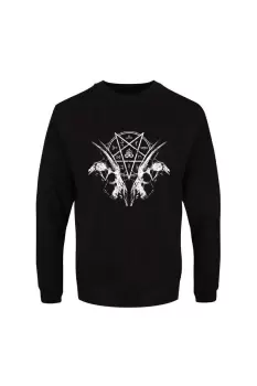 Goat Skull Pentagram Sweatshirt