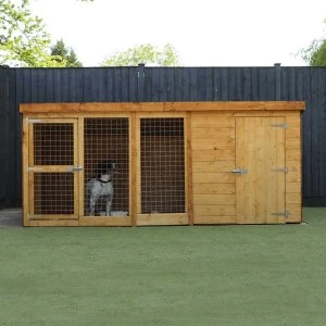 Mercia Berkshire Dog Kennel & Run - 10' x 4'