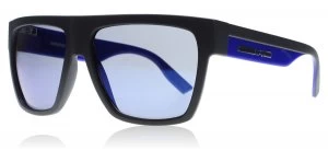 McQ AM0035S Sunglasses Matte Black / Blue AM0035S 57mm