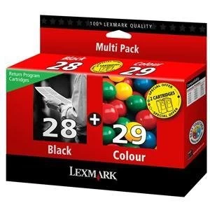 Lexmark 28 Black & 29 Tri Colour Ink Cartridge