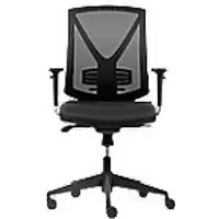Realspace Synchro Tilt Ergonomic Office Chair with 2D Armrest and Adjustable Seat Karl Black