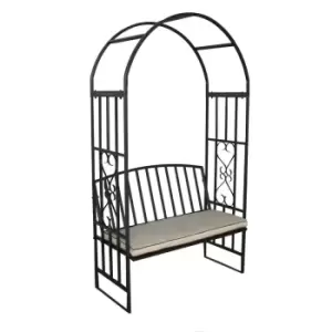 Greenhurst Gablemere Huntingdon Arch and Bench with Cushion - wilko