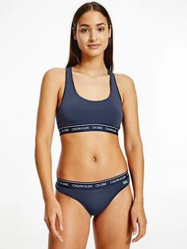 Calvin Klein CK One Recycled Unlined Bralette Gift Set - Blue Size S, Women