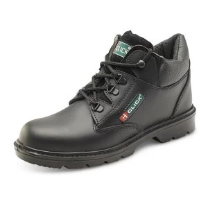 Click Footwear Leather Mid Cut Midsole Boot PU Leather Size 6 Black Ref