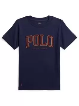 Ralph Lauren Boys Polo Logo T-Shirt - French Navy, Size 12-14 Years=L