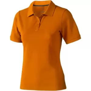 Elevate Calgary Short Sleeve Ladies Polo (M) (Orange)