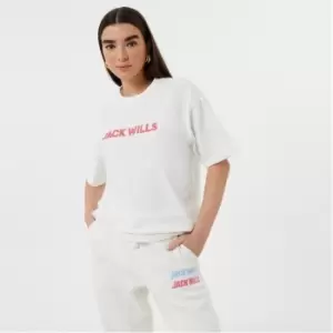 Jack Wills Applique T-Shirt - White