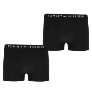 Tommy Hilfiger Tommy 2 Pack Logo Trunks - Black