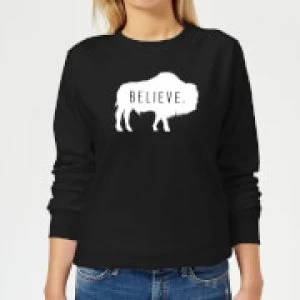 American Gods Believe Buffalo Womens Sweatshirt - Black - S