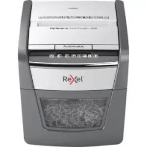 Rexel Optimum AutoFeed 45X Document shredder Particle cut 4 x 28mm 20 l No. of pages (max.): 45 Safety level (document shredder) 4 Also shreds Paper c