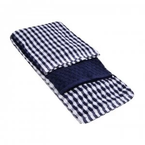 Daily Dining 3 Pack Popcorn Tea Towels - Navy