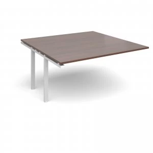 Adapt II Boardroom Table Add On Unit 1600mm x 1600mm - White Frame wa