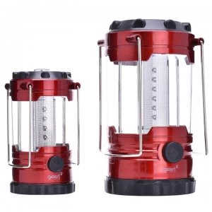Gelert 12 LED + 18 LED Family Lantern Set - Black/Red
