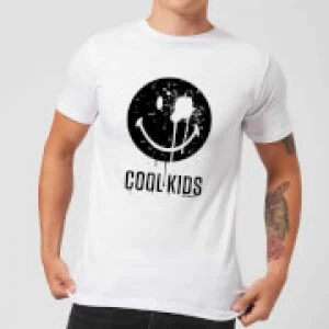 Smiley World Slogan Cool Kids Mens T-Shirt - White - L