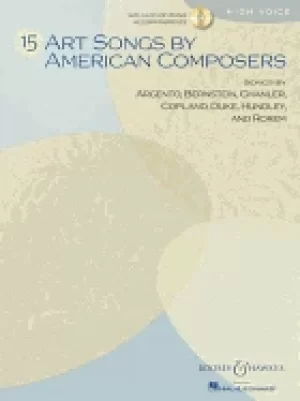 15 art songs by american composers high voice book cd