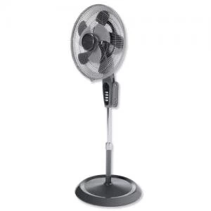 Pedestal Fan Double Blade Oscillation Adjustable Height 910-1240mm