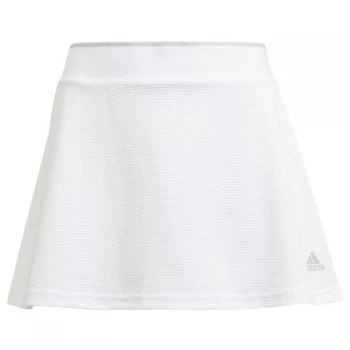 adidas G Club Tennis Skirt Junior Girls - White/Grey Two