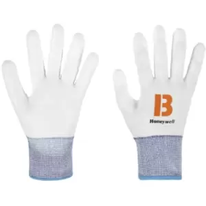 Honeywell Cut Resistant Gloves, PU Coated, White, Size 6