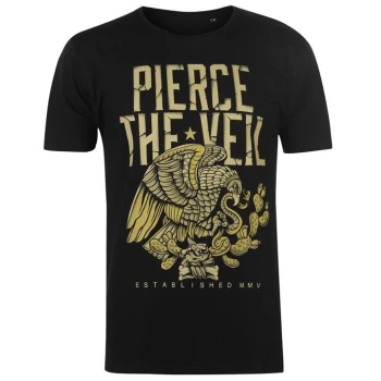 Official Pierce The Veil T Shirt Mens - Black