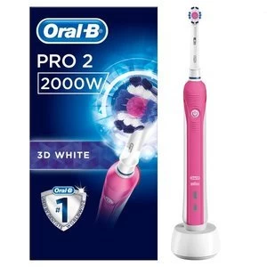 Oral-B Pro 2000 3D White Pink Electric Toothbrush