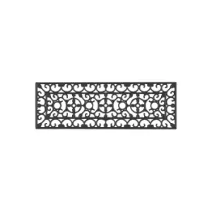 Esselle Pack of 4 - Radcliffe Iron-effect Doormat, 25X75cm - Black