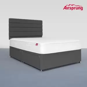 Airsprung King Size Comfort Mattress With 4 Drawer Charcoal Divan