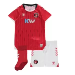 Hummel Charlton Athletic Home Shirt 2021 2022 Childrens - Red