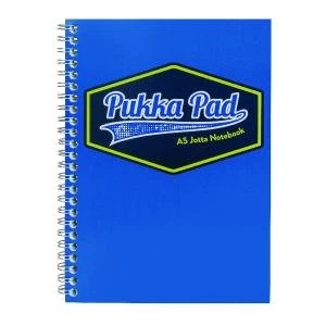 Pukka Pad Vision Wirebound Jotta Pad A5 Blue Pack of 3 8616-VIS