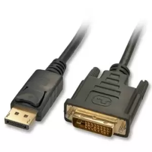 Lindy 41490 video cable adapter 1m DVI-D DisplayPort Black