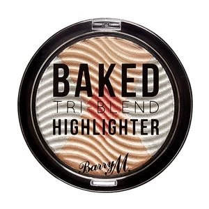 Barry M Baked Tri-Blend Highlighter - Silver Solstice