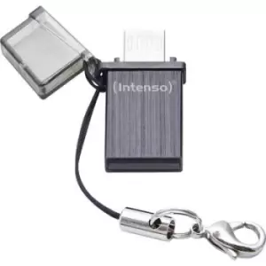 Intenso Mini MOBILE LINE USB smartphone/tablet extra memory Black 8GB USB 2.0, Micro USB 2.0