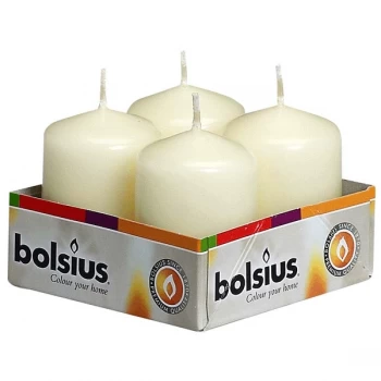 Bolsius Pillar Candle Ivory Box 4