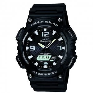Casio Black Sports' Chronograph Tough Solar Watch - AQ-S810W-1AVEF