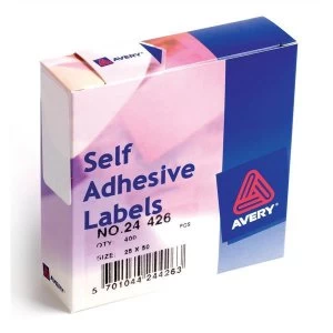 Avery 24-426 White Labels in Dispensers Pack 400