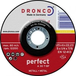 Dronco 3126040100 Cutting disc (off-set) 1 Piece 125mm 22.23mm