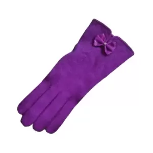Eastern Counties Leather Womens/Ladies Geri Wool-blend Gloves (One size) (Purple)