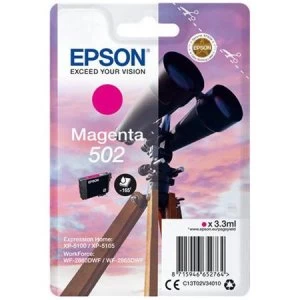 Epson Binoculars 502 Magenta Ink Cartridge