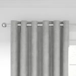 Nalu Nicole Scherzinger Kalo Lined Curtains 66" x 90", Silver