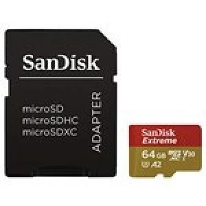 SanDisk Extreme 64GB MicroSDXC Memory Card