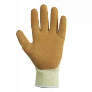 Glenwear Adults Unisex Super Grip Work Glove (M) (Beige/Brown)