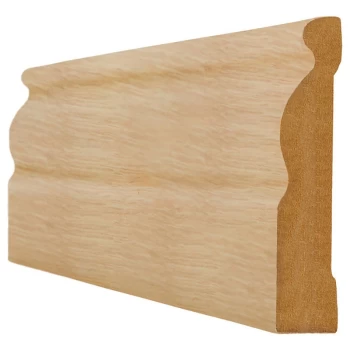 LPD Unfinished Oak Ogee Skirting - 3000mm x 148mm (119 inch x 6 inch)
