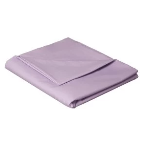 Catherine Lansfield Non-Iron Plain Dye Flat Sheet - Lilac Double