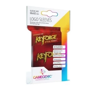 Keyforge Logo Card Sleeves: Red 40 Sleeves - 1 Pack