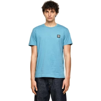Diesel Logo T Shirt - Blue 89E